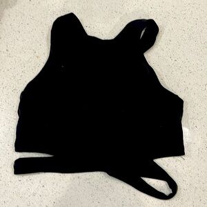 Black sport tank top